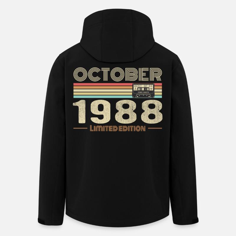 Birthday october 1988 - Men’s Recycled Softshell Jacket by Stanley/Stella - black