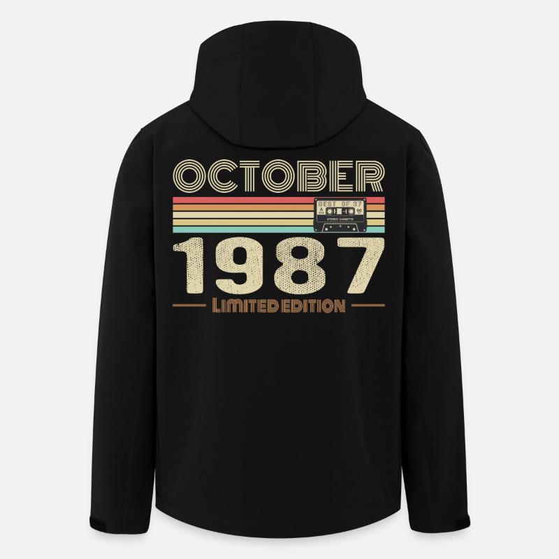 Birthday october 1987 - Men’s Recycled Softshell Jacket by Stanley/Stella - black
