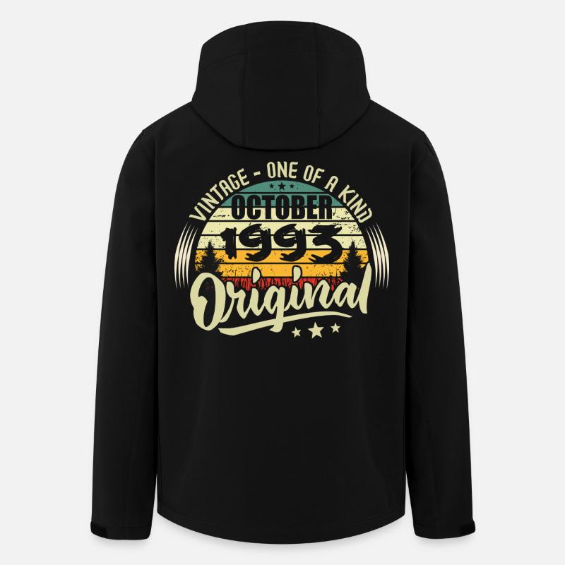 October 1993 Birthday Gift - Men’s Recycled Softshell Jacket by Stanley/Stella - black