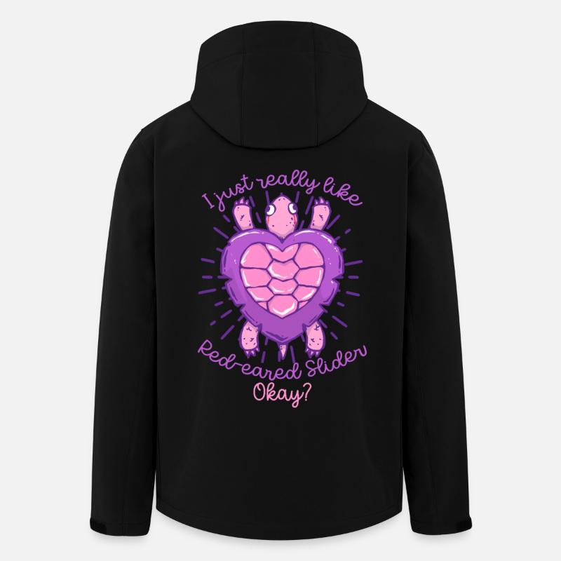 Red-eared Turtle - Men’s Recycled Softshell Jacket by Stanley/Stella - black