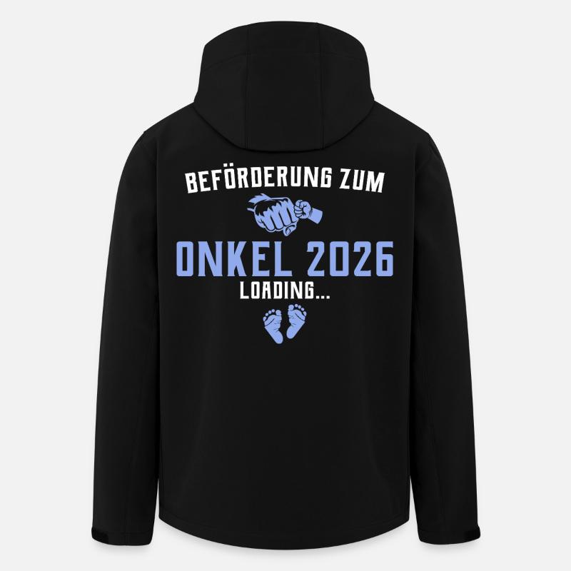 Beförderung zum Onkel 2026 loading - Recycelte Männer Softshell-Jacke von Stanley/Stella - Schwarz