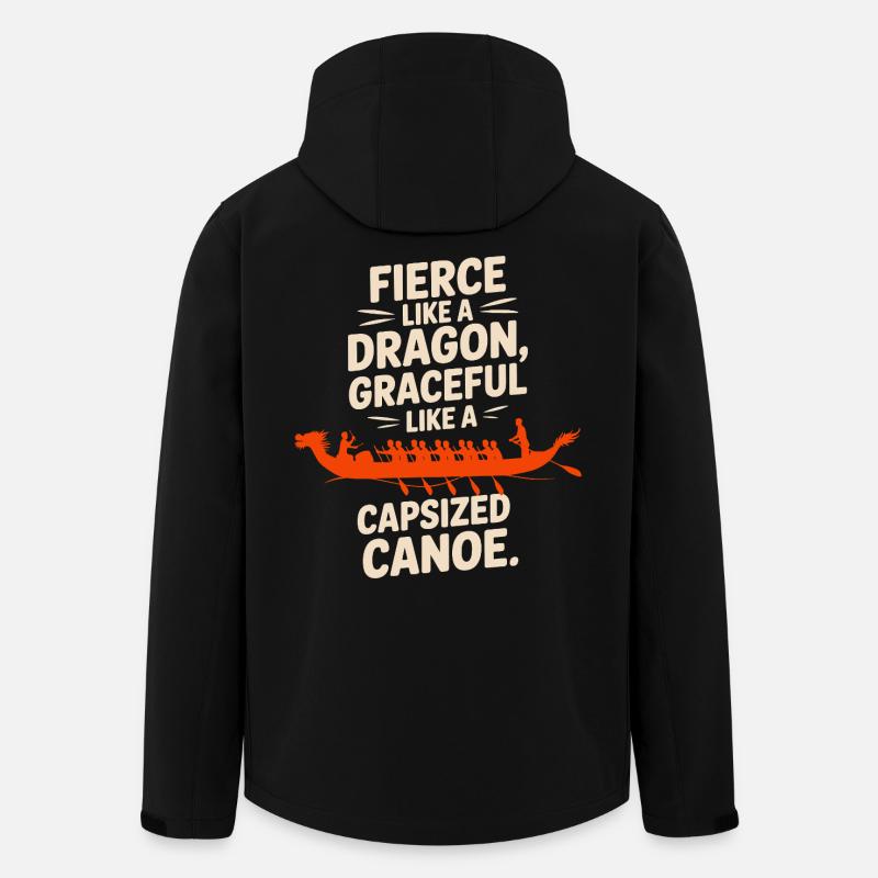 Équipage de pagayage synchronisé - Veste softshell homme en polyester recyclé Stanley/Stella - noir