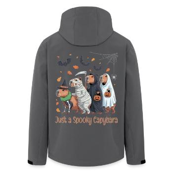 Capybara Halloween Costume - Men’s Recycled Softshell Jacket by Stanley/Stella - black - Back - AI Model Male 185 light (185cm)