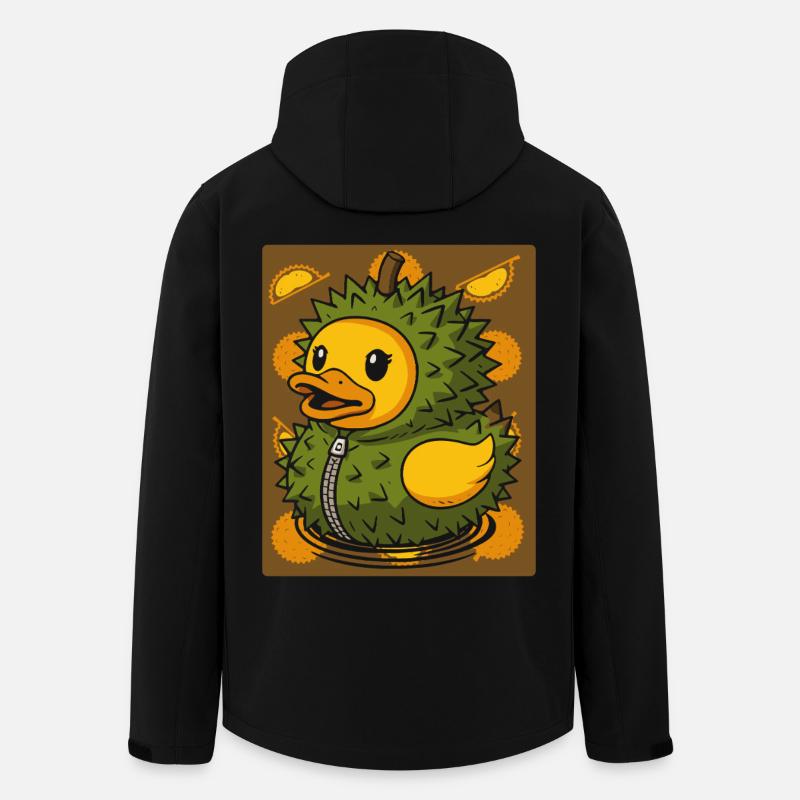poussin en costume durian - Stinky Fruit - Veste softshell homme en polyester recyclé Stanley/Stella - noir