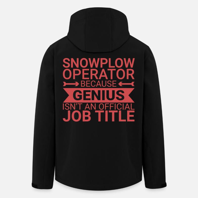 Snowplow Operator Genius Schneepflugfahrer - Recycelte Männer Softshell-Jacke von Stanley/Stella - Schwarz