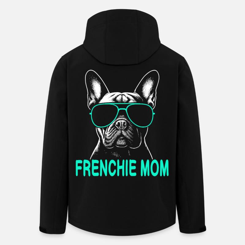 Frenchie Mom - Veste softshell homme en polyester recyclé Stanley/Stella - noir