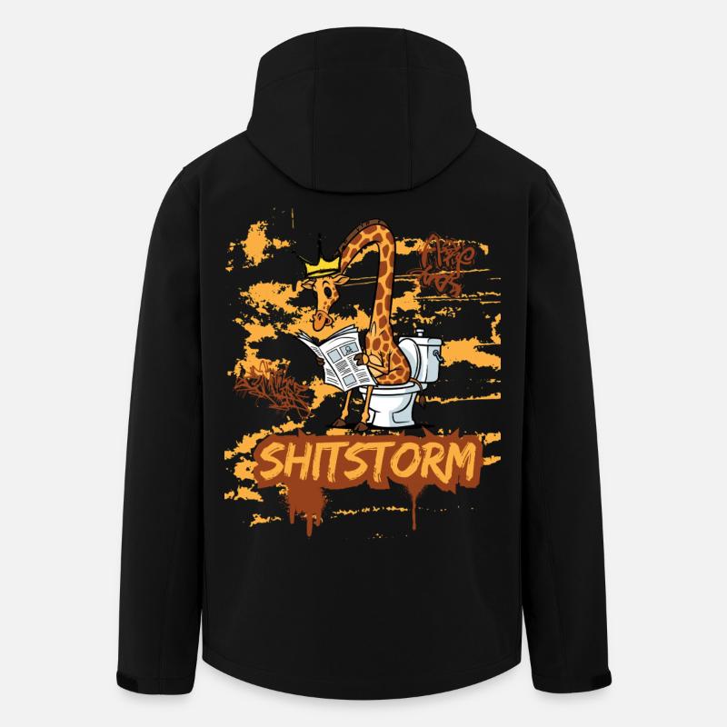 Tempête de - Veste softshell homme en polyester recyclé Discoverer Stanley/Stella - noir