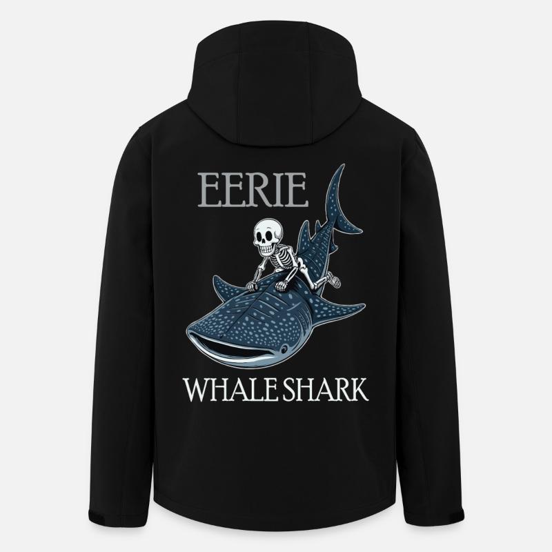 Énergie des mers avec requin-baleine - Veste softshell homme en polyester recyclé Stanley/Stella - noir