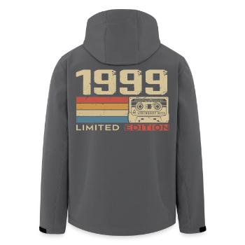 Legenden 1999 Jahrgang 1999 Jubiläum Jahrgang 1999 - Recycelte Männer Softshell-Jacke von Stanley/Stella - Schwarz - Hinten - AI Model Male 185 light (185cm)