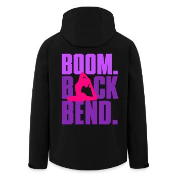 Contortionist Contortion Boom Back Bend - Men’s Recycled Softshell Jacket by Stanley/Stella - black - Back - AI Model Male 185 light (185cm)