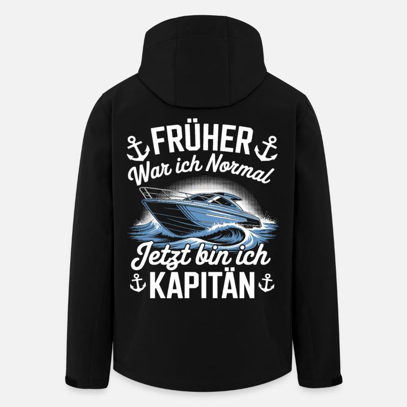 Capitaine - skipper - Veste softshell homme en polyester recyclé Stanley/Stella - noir