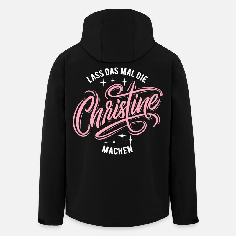 Let Christine do that - name day - Men’s Recycled Softshell Jacket by Stanley/Stella - black