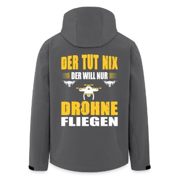 Drohnenpilot Geschenk Drohne Männer Geburtstag - Recycelte Männer Softshell-Jacke von Stanley/Stella - Schwarz - Hinten - AI Model Male 185 light (185cm)