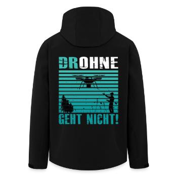 Drohnenpilot Geschenk Drohne Männer Geburtstag - Recycelte Männer Softshell-Jacke von Stanley/Stella - Schwarz - Hinten - AI Model Male 185 light (185cm)