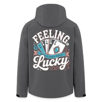 Jeux de hasard au poker - Lucky Day Poker - Veste softshell homme en polyester recyclé Stanley/Stella - noir - Dos - AI Model Male 185 light (185cm)