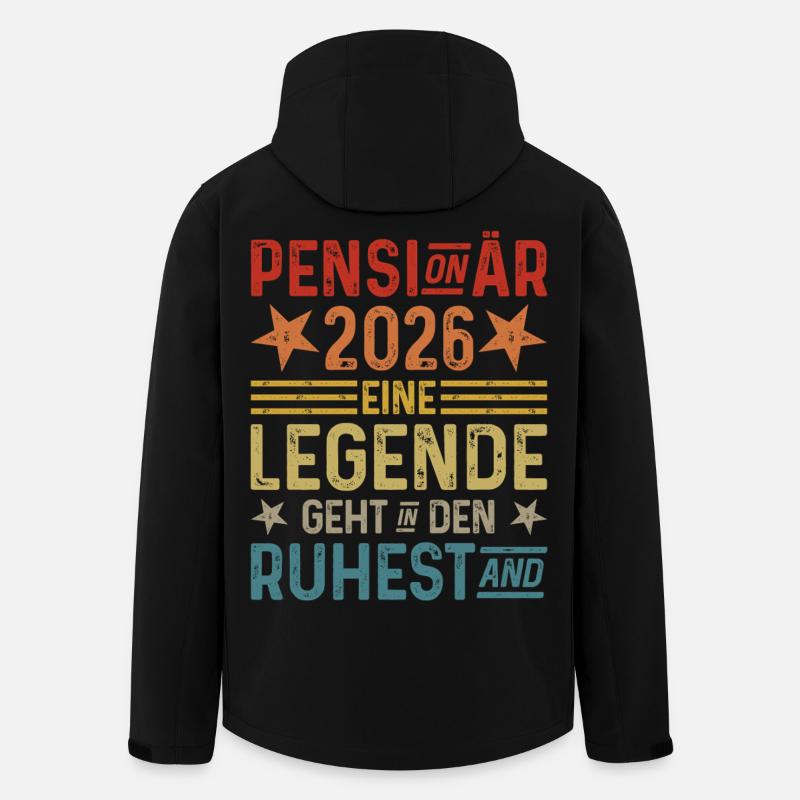 Retiree 2026: A legend retires - Men’s Recycled Softshell Jacket by Stanley/Stella - black