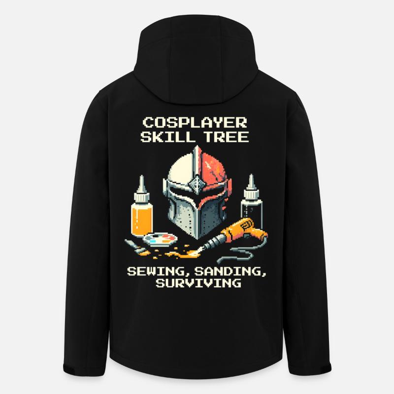 Skilltree : Couture, ponçage, survie | Cosplay - Veste softshell homme en polyester recyclé Stanley/Stella - noir