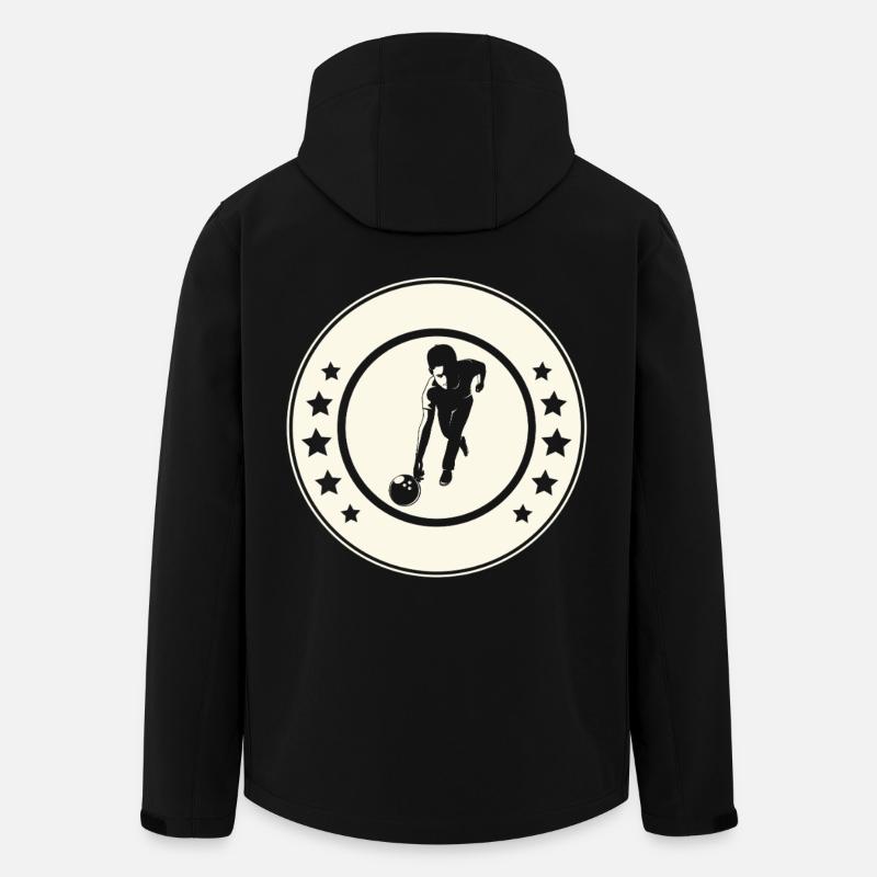 Bowling  - Recycelte Männer Softshell-Jacke von Stanley/Stella - Schwarz