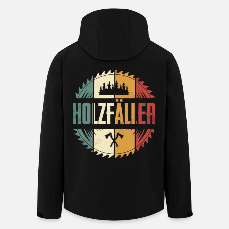 bûcheron - Veste softshell homme en polyester recyclé Stanley/Stella - noir