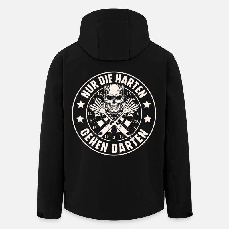 Darts - Recycelte Männer Softshell-Jacke von Stanley/Stella - Schwarz