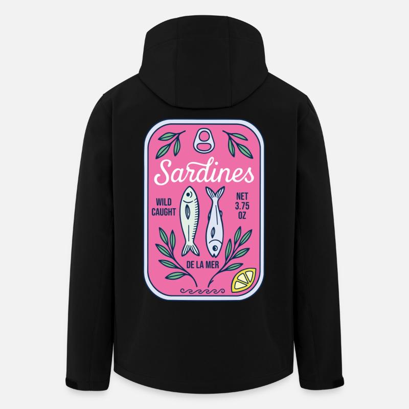 Sardines - Men’s Recycled Softshell Jacket by Stanley/Stella - black