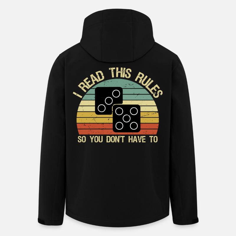 Game Night Funny Board Games I Read This Rules - Recycelte Männer Softshell-Jacke von Stanley/Stella - Schwarz
