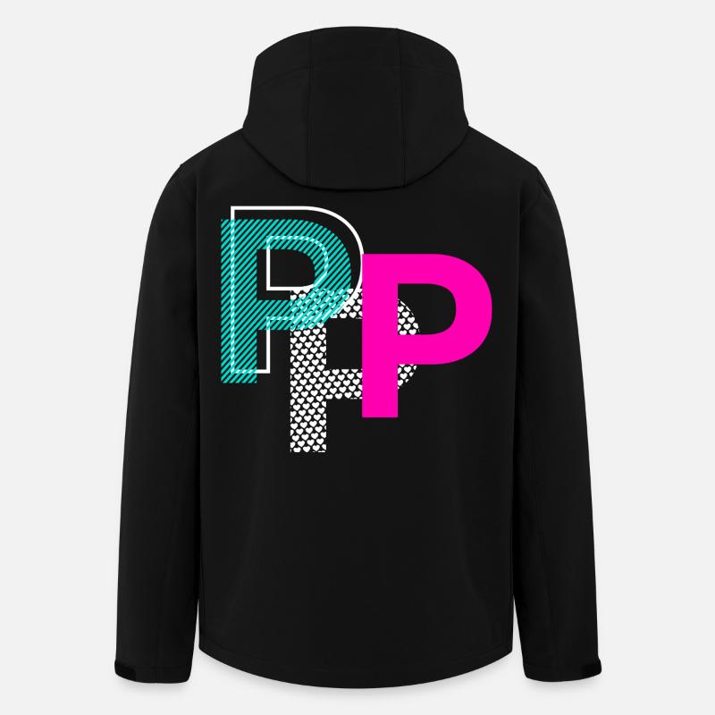 P Buchstabe - Recycelte Männer Softshell-Jacke von Stanley/Stella - Schwarz