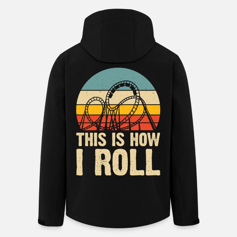 Achterbahn - Recycelte Männer Softshell-Jacke von Stanley/Stella - Schwarz