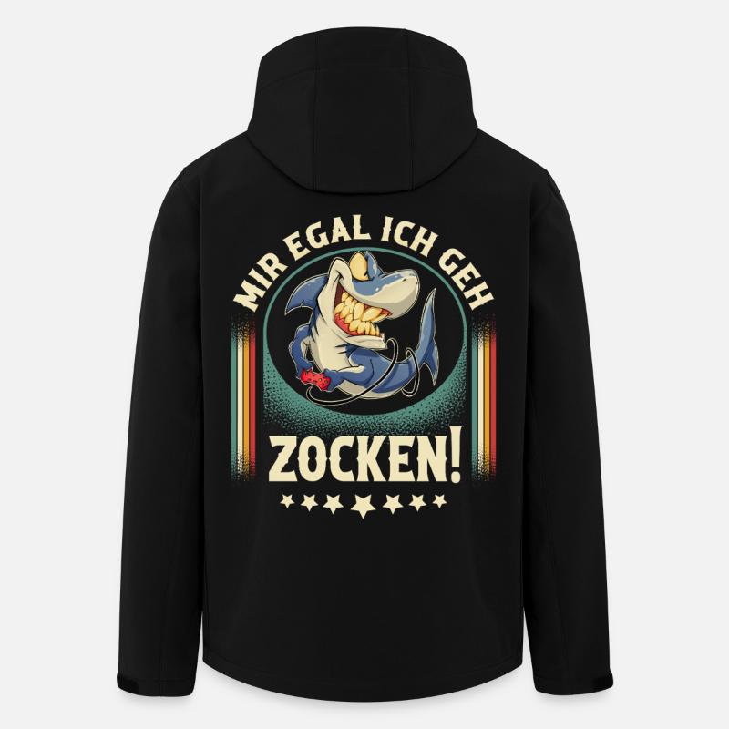 Gaming - Recycelte Männer Softshell-Jacke von Stanley/Stella - Schwarz