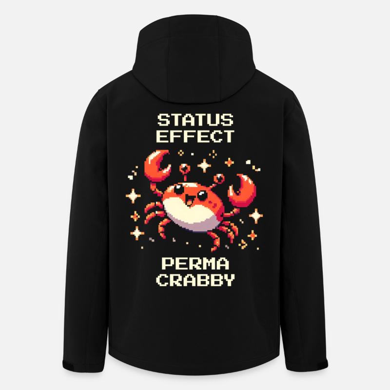 Statuseffekt: Perma-krabbelig | Krabbe, Meer - Recycelte Männer Softshell-Jacke von Stanley/Stella - Schwarz