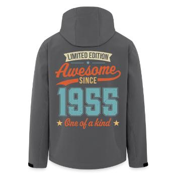 Génial depuis 1955 - Veste softshell homme en polyester recyclé Stanley/Stella - noir - Dos - AI Model Male 185 light (185cm)