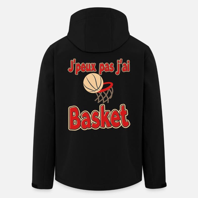 Je peux pas j'ai Basket - Veste softshell homme en polyester recyclé Stanley/Stella - noir