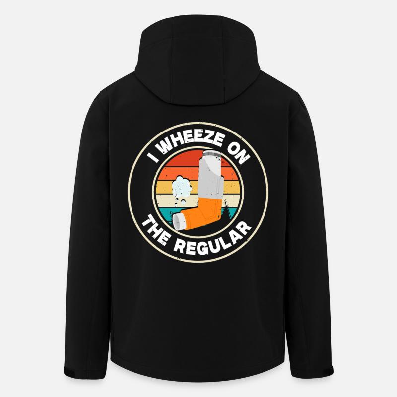 Asthma Asthmatiker - Recycelte Männer Softshell-Jacke von Stanley/Stella - Schwarz
