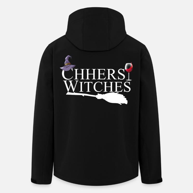 Cheers Witches Wine Halloween  - Men’s Recycled Softshell Jacket by Stanley/Stella - black
