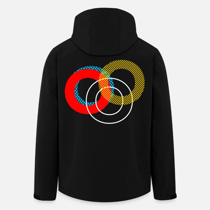 O Lettering Design - Recycelte Männer Softshell-Jacke von Stanley/Stella - Schwarz
