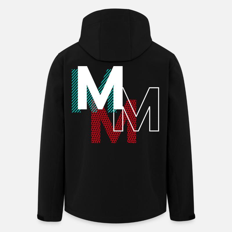 M Lettering Gifts - Recycelte Männer Softshell-Jacke von Stanley/Stella - Schwarz