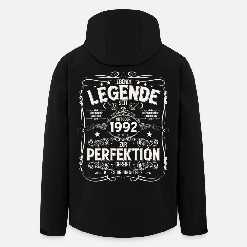 33e anniversaire Original octobre 1992 - Veste softshell homme en polyester recyclé Stanley/Stella - noir