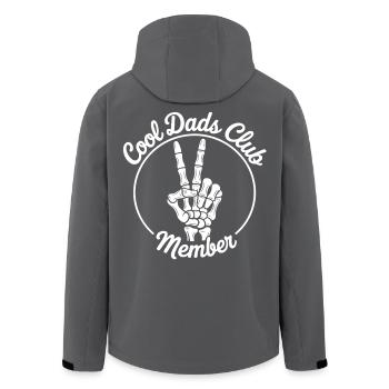 Cool papa squelette à la main - Veste softshell homme en polyester recyclé Stanley/Stella - noir - Dos - AI Model Male 185 light (185cm)