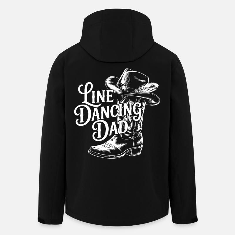 Papa Linedancing Western - Men’s Recycled Softshell Jacket by Stanley/Stella - black