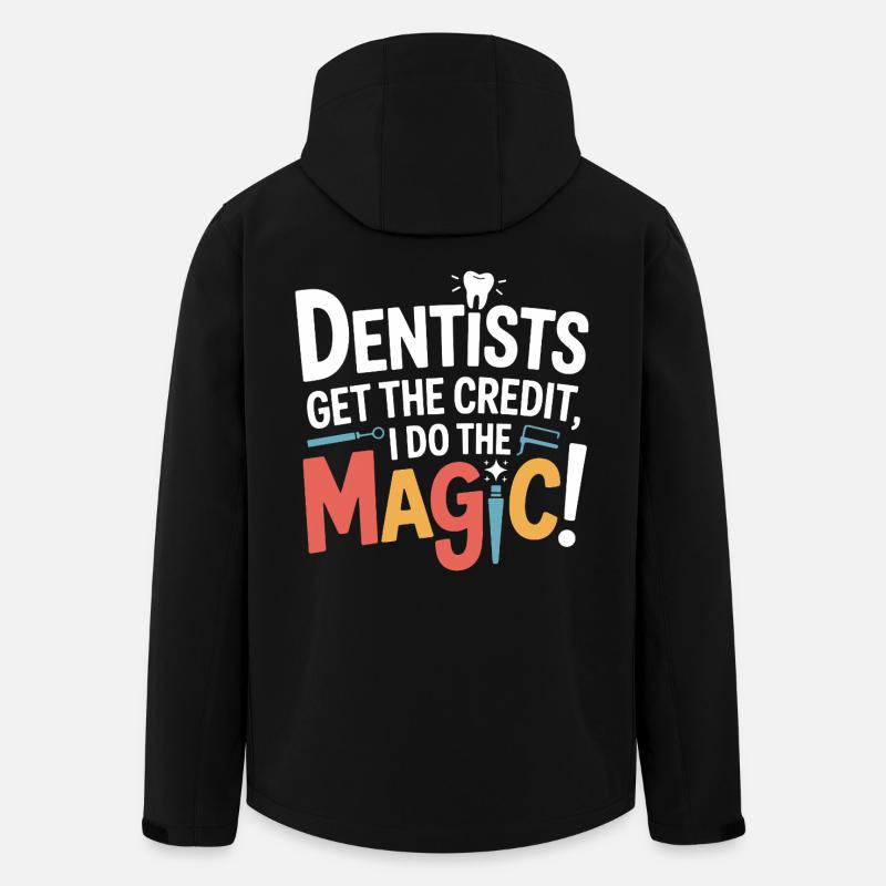 Dental Crown Technician Art  - Men’s Recycled Softshell Jacket by Stanley/Stella - black