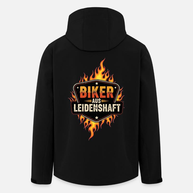 Bikers with passion - Men’s Recycled Softshell Jacket by Stanley/Stella - black