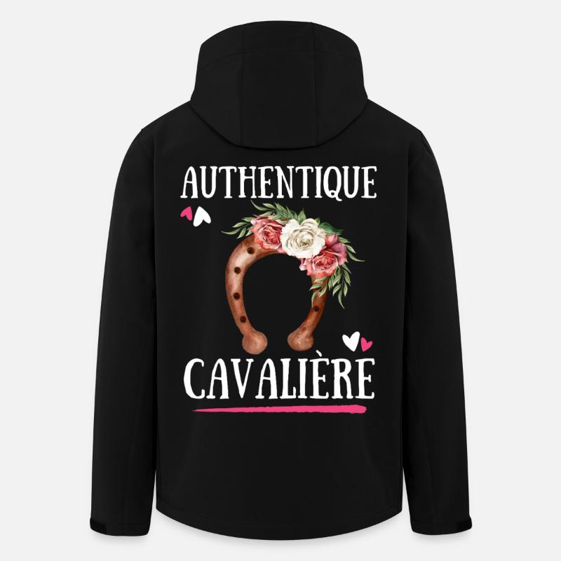 Authentique Cavaliere - Veste softshell homme en polyester recyclé Stanley/Stella - noir