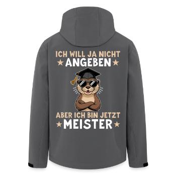 Maîtrise réussie - Otter Master Degree - Veste softshell homme en polyester recyclé Stanley/Stella - noir - Dos - AI Model Male 185 light (185cm)
