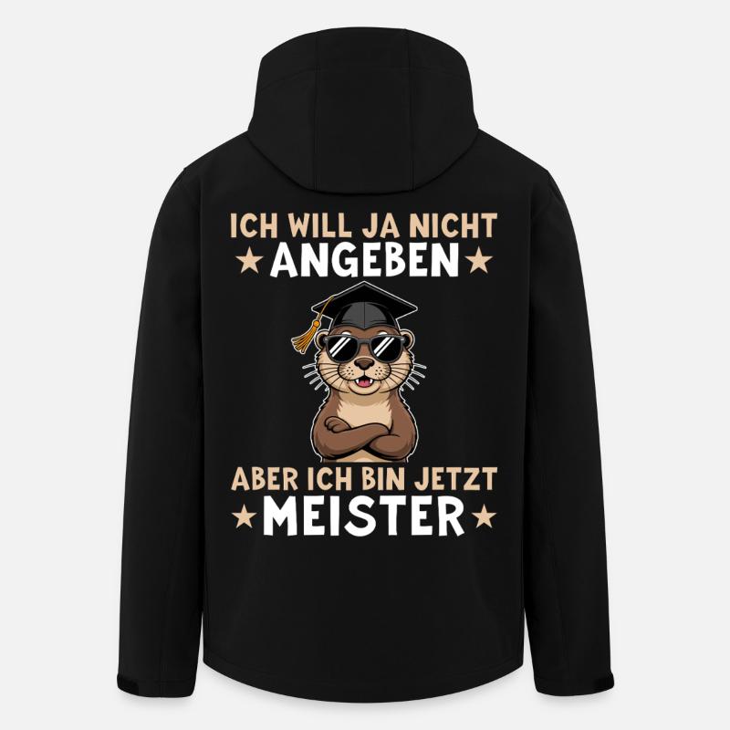 Maîtrise réussie - Otter Master Degree - Veste softshell homme en polyester recyclé Stanley/Stella - noir