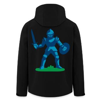 Gardiens de la Voie du Chevalier - Veste softshell homme en polyester recyclé Stanley/Stella - noir - Dos - AI Model Male 185 light (185cm)