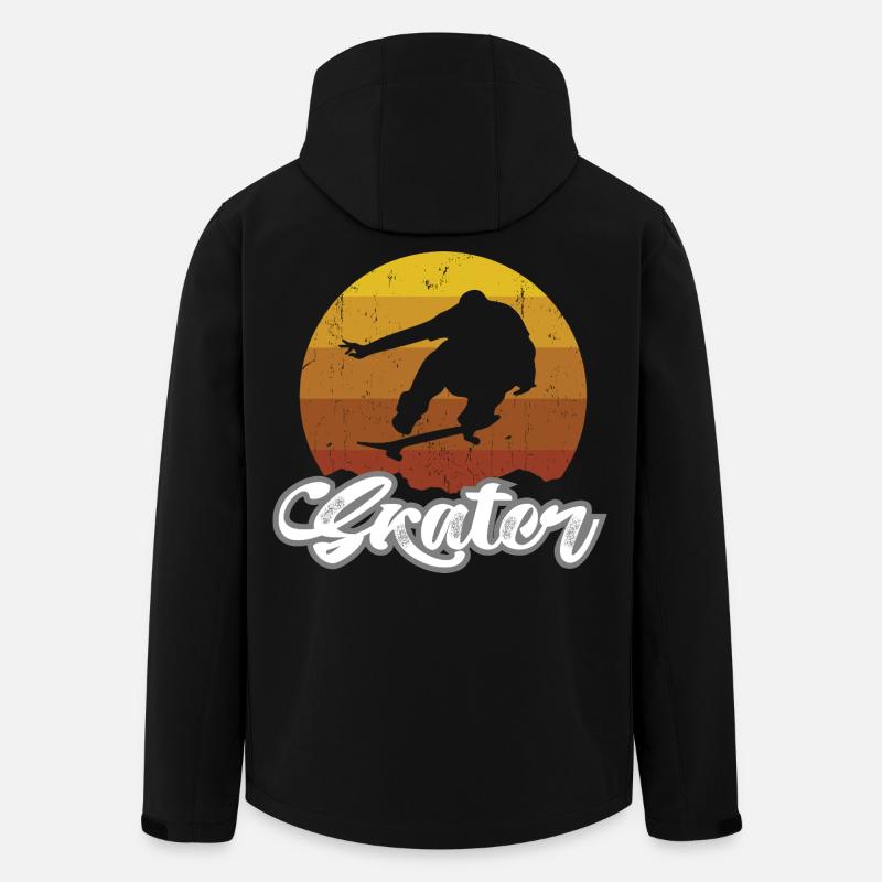 Skater - Recycelte Männer Softshell-Jacke Discoverer von Stanley/Stella - Schwarz