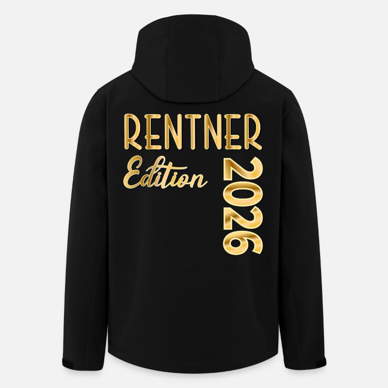 RENTE 2026 RENTNER - Recycelte Männer Softshell-Jacke von Stanley/Stella - Schwarz