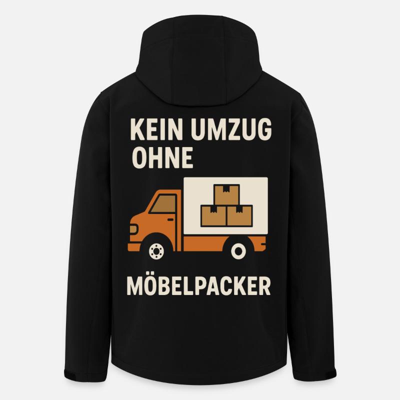 No move without movers - Men’s Recycled Softshell Jacket by Stanley/Stella - black