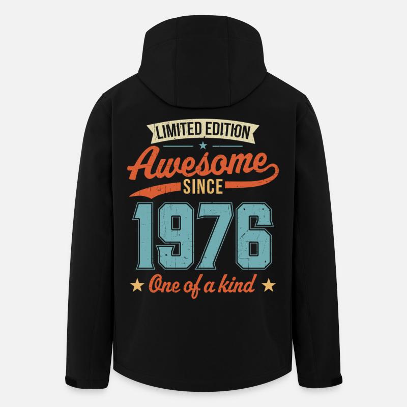 Awesome Since 1976 - Men’s Recycled Softshell Jacket by Stanley/Stella - black