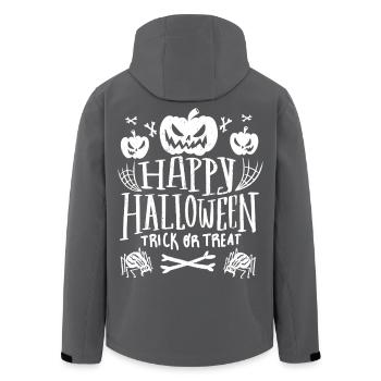 Citrouilles hantées Trick or Treat - Veste softshell homme en polyester recyclé Stanley/Stella - noir - Dos - AI Model Male 185 light (185cm)